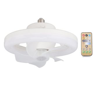 OEM Ventilador De Techo Con Luz, Rotaci&oacute;n De 360&deg;, Regulable, Casquillo E27, 5 Aspas, 48 W, Mando A Distancia Incluido, Para Garaje, 85-265 V