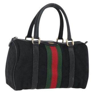 Gucci Pre-owned Handbags, female, Black, Size: ONE SIZE Pre-owned Vintage Handbag