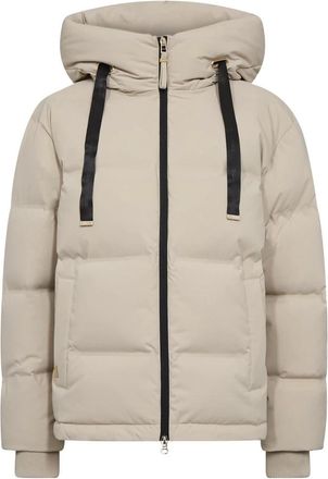 Mos Mosh MOS Mosh, Jassen, Dames, Beige, M, Leer, MMNova Square Down Coat
