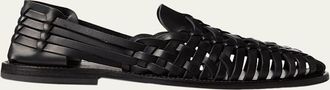 Ralph Lauren Purple Label Mens Handwoven Leather Sandals