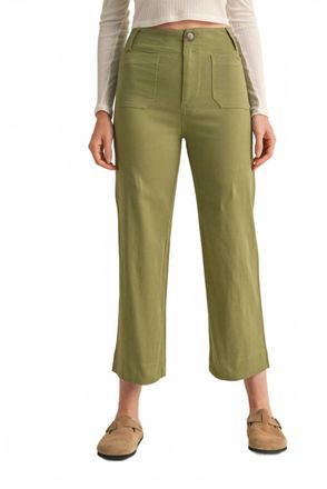 Merci Patch Pocket Jeans In Olive