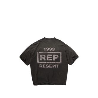 Represent Logo-Print Cotton T-Shirt - Gray