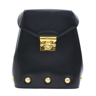 Ferragamo Black Leather Backpack (Pre-Owned)