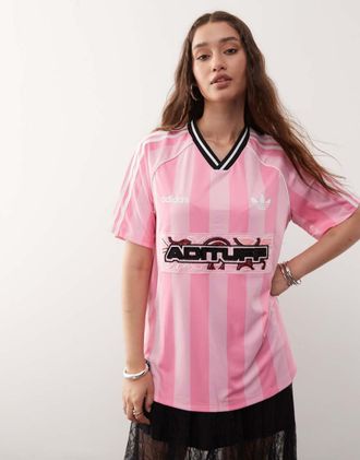 adidas Originals Maglia da calcio rosa estiva