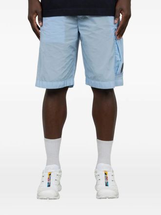 C.P. Company Shorts met Lens-detail - Blauw