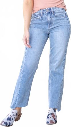 Flying Monkey Norah High Rise Straight Jeans In Blue