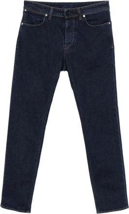 Stone Island J100007 Slim-fit Five-pocket Jeans - Heren - Slim Fit Jeans - Blauw - W32 - Katoen - Jeans
