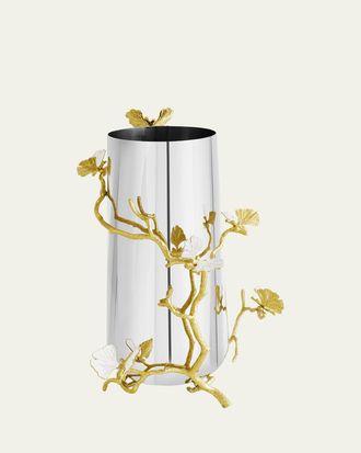 Michael Aram Butterfly Ginkgo White & Gold Large Vase