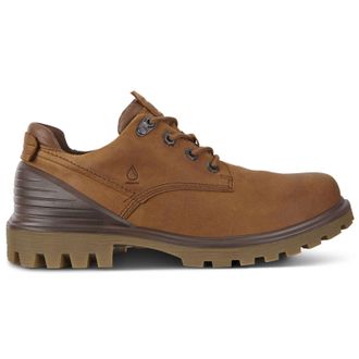 Ecco Ecco Tredtray Nubuck Mens Lace Up Shoes - Amber Cocoa Brown - Size:UK 10.5-11