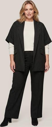 Mart Visser Roseline Kimono Blazer Zwart / Wit Maxi