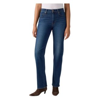 Levi's Jeans, Dames, Blauw, W25 L32, Straight Jeans
