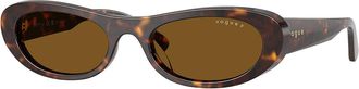 Vogue Eyewear VO5695SU Polarized W65683 Womens Sunglasses Tortoiseshell Size 53