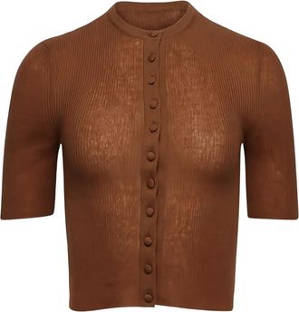 Citizens Of Humanity Top con bottoni - Marrone