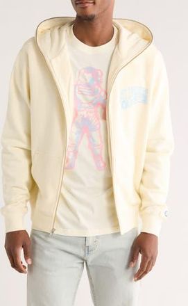 Billionaire Boys Club Small Curve Graphic Zip Hoodie in Winter White at Nordstrom Rack, Size X-Large