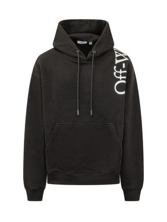 Off-white Black Logo Relaxed Hoodie