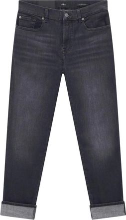 7 For All Mankind Slim-fit Jeans - Dames - Slim Fit Jeans - Zwart - W27 - Denim - Jeans