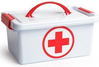 Trade Shop Trade Shop - Cassetta Con Manico Pronto Soccorso Sanitaria Contenitore Medicinali 29x18x13cm