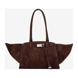 Benedetta Bruzziches Su&egrave;de leren handtas - Dames - Schoudertassen - Bruin - ONE Size - Su&egrave;de - Tassen