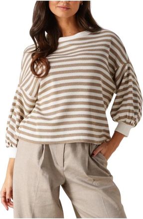 Summum Dames, Truien, Beige, Maat: XS Jersey