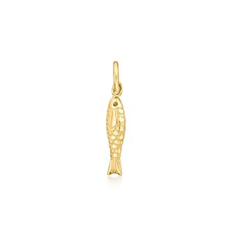 RS Pure by Ross-Simons Italian 14kt Yellow Gold Sardine Charm