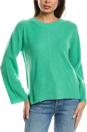 Fort&eacute; Cashmere Rib Easy Crewneck 100% Cashmere Sweater
