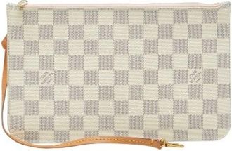 Louis Vuitton White Pvc Leather Pouch (Pre-Owned)