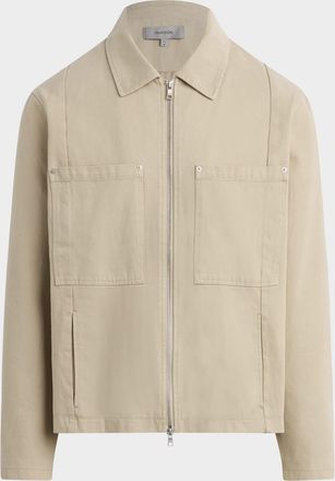 Hudson Mens Overdyed Twill Work Jacket