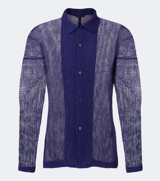 Homme Pliss&eacute; Issey Miyake Homme Pliss&eacute; Issey Miyake Rustic Mesh pleated shirt