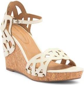 Adrienne Vittadini Carolina Wedge Sandal in Ecru at Nordstrom Rack, Size 9.5
