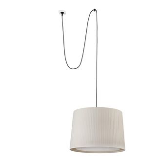 Faro Barcelona Samba L&aacute;mpara Colgante Negra/beige Con Clavija 68604-44