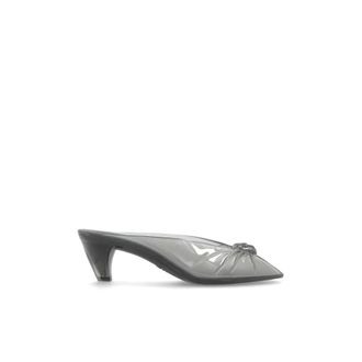 Chlo&eacute; Heeled Mules, female, Gray, Size: 8 US Jelly Heeled Mules