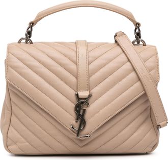 Saint Laurent Pre-owned Womens Monogram Loulou Crossbody Bag - Nude Leather - One Size