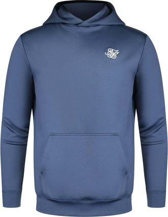 Siksilk Kapuzenpullover SIKSILK Siksilk Kapuzenpullover Essentials Poly Hoodie, Herren, Gr. XXL, blau, Obermaterial: 91% Polyester PES. 9% Elasthan EL., Pullo