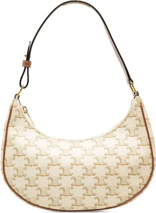 Celine Pre-owned Celine Triomphe Coated Canvas Ava Shoulder Bag Ladies NJUAY9SR0ZY1R1D5