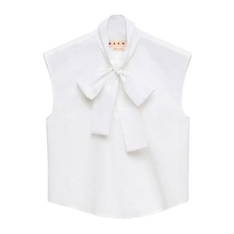 Marni Dames, Blouses & Shirts, Wit, Maat: XS Katoen
