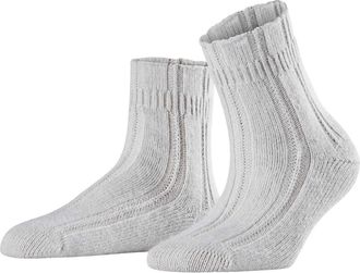 Falke Knit Bed Socks in Silver at Nordstrom, Size 35