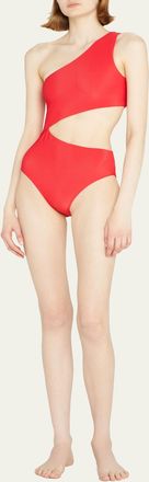 Beach Riot Celine Asymmetric Cutout One-Piece Swimsuit