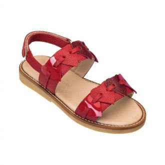 Elephantito Girls Cuore Sandal In Red