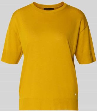 Windsor T-Shirt aus Lyocell-Baumwoll-Mix mit Rundhalsausschnitt in Gold, Gr&ouml;&szlig;e 34