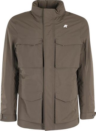 K-Way Manphy Warm Ottoman Jas - Heren - Zomerjassen - Bruin - M - Nylon - Jassen