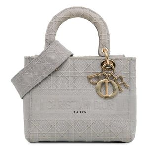Dior Pre-owned Dior Dior Medium Canvas Cannage Lady D Lite Ladies 50-MA-0260