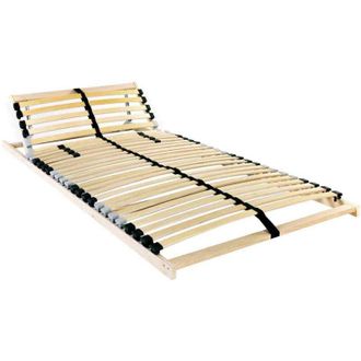 vidaXL Cama Con Listones Marr&oacute;n 120 X 190 Cm Madera De Haya Maciza Vidaxl