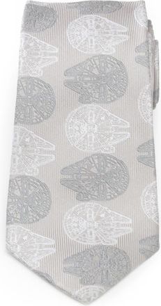 Cufflinks Inc. x Star Wars Millennium Falcon Silk Tie in Gray at Nordstrom