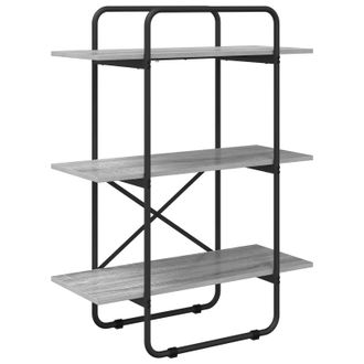 vidaXL Estanter&iacute;a 3 Niveles 60 X 35 X 105 Cm Pb Sonoma Gris Vidaxl