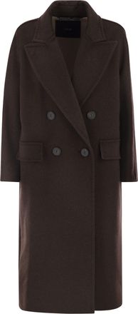 Max Mara Angus Mens Oversized Coat In Cashmere, Alpaca And Wool