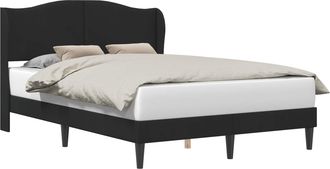 vidaXL Estructura De Cama Con Cabecera Negro 120 X 190 Cm Terciopelo Vidaxl