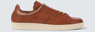 Tom Ford Warwick perforated leather sneakers