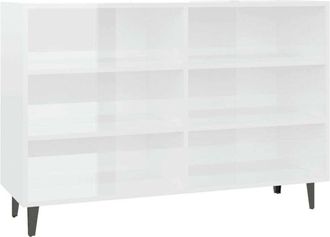 vidaXL Vidaxl - Sideboard High Gloss White 103.5x35x70 cm Engineered Wood