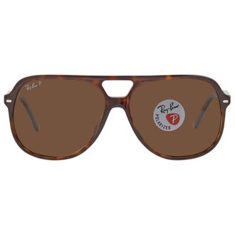 Ray-Ban Bill Polarized Brown Classic B-15 Aviator Unisex Sunglasses RB2198 902/57 60