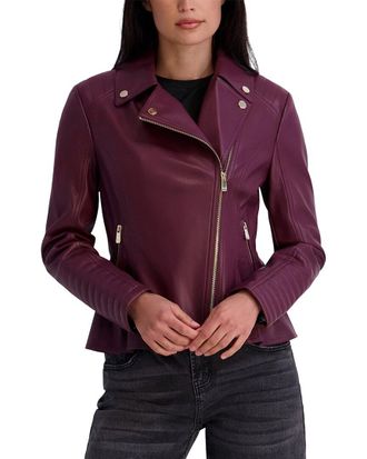 Kensie Faux Leather Moto Jacket
